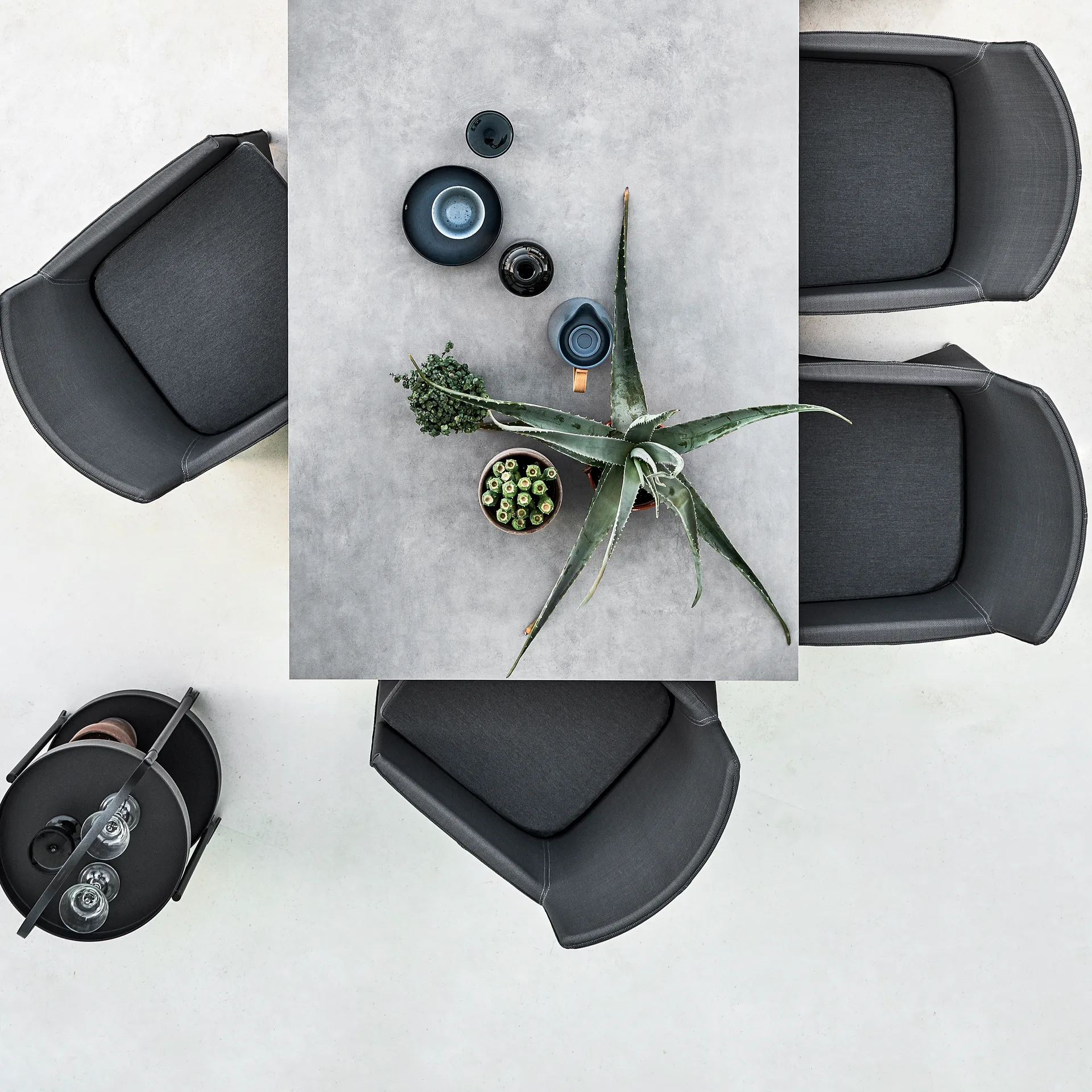 Pure Tisch 200x100 cm Betongrau-Lavagrau Cane-line