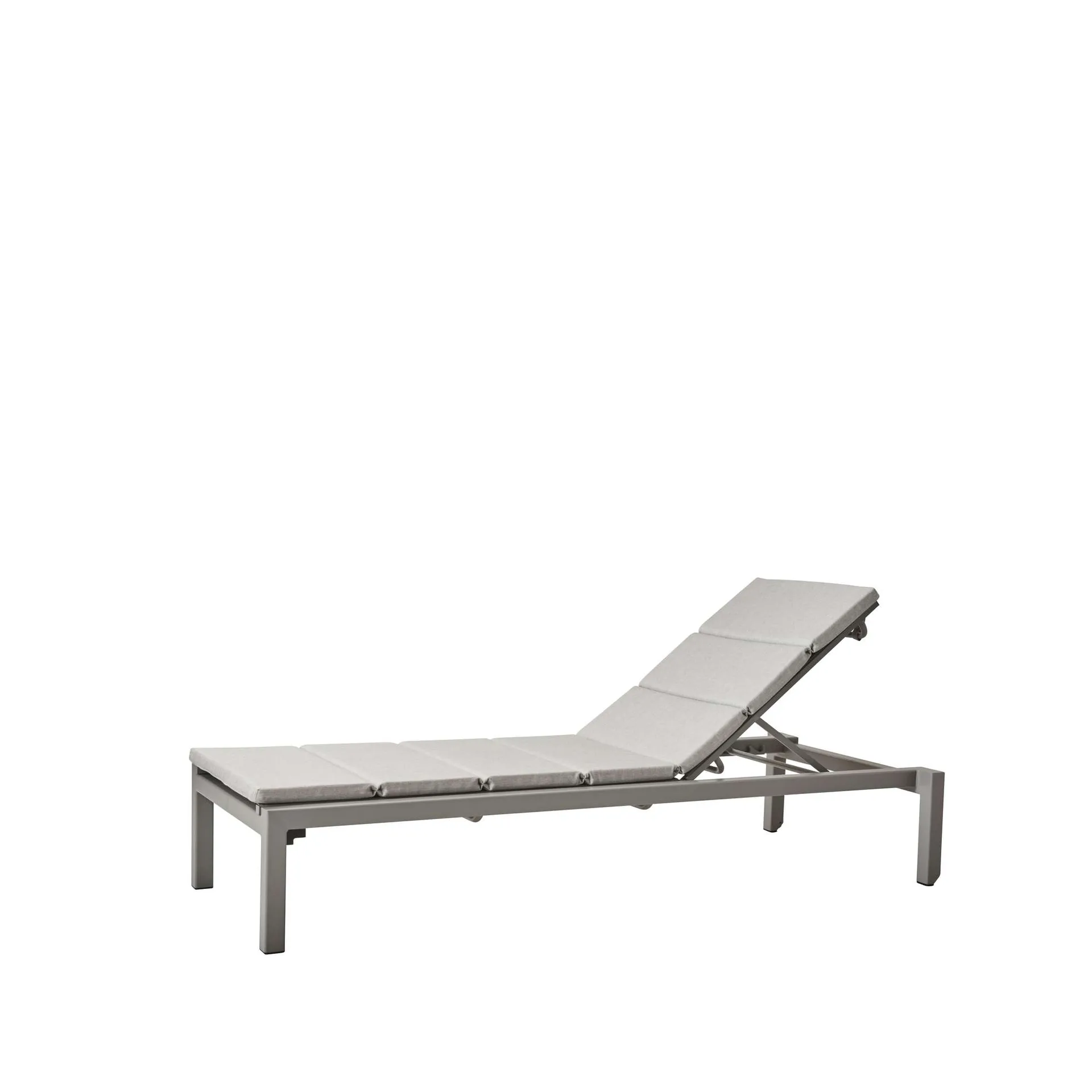 Relax Sonnenliege, Cane-Line Matt light Grey, inkl. Kissen Cane-line