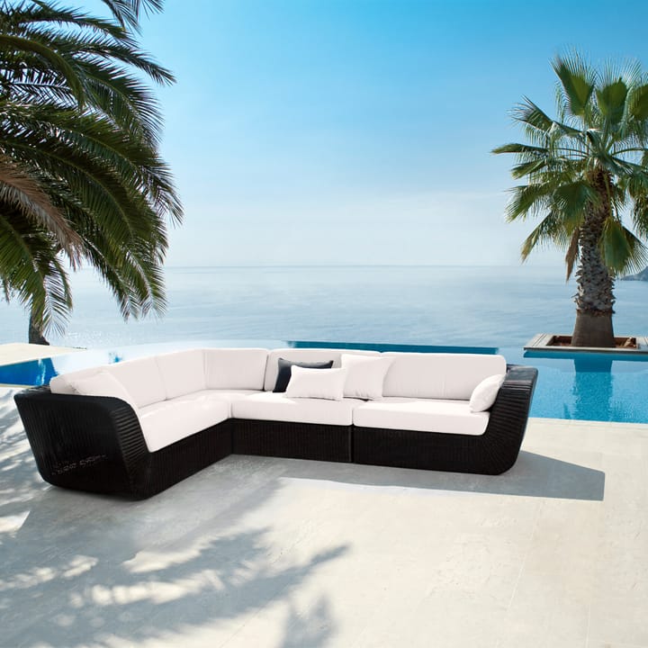 Savannah Modulsofa, White Grey, Ecke Cane-line