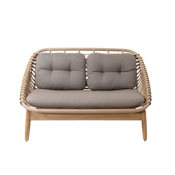 String 2-Sitzer Sofa Teakbeine - Cane-Line Airtouch Taupe - Cane-line