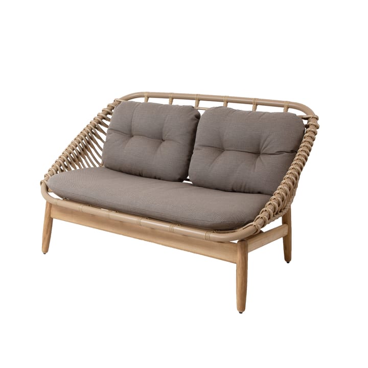 String 2-Sitzer Sofa Teakbeine - Cane-Line Airtouch Taupe - Cane-line