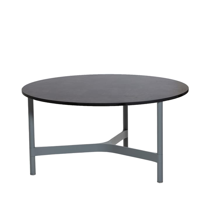 Twist Couchtisch groß Ø90 cm - Dark Grey-Light Grey - Cane-line