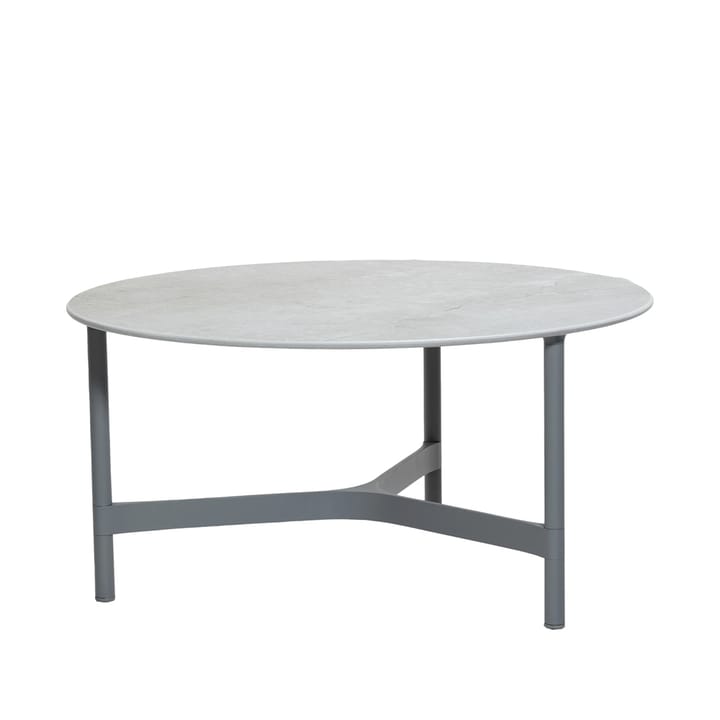 Twist Couchtisch groß Ø90 cm - Fossil Grey-Light Grey - Cane-line