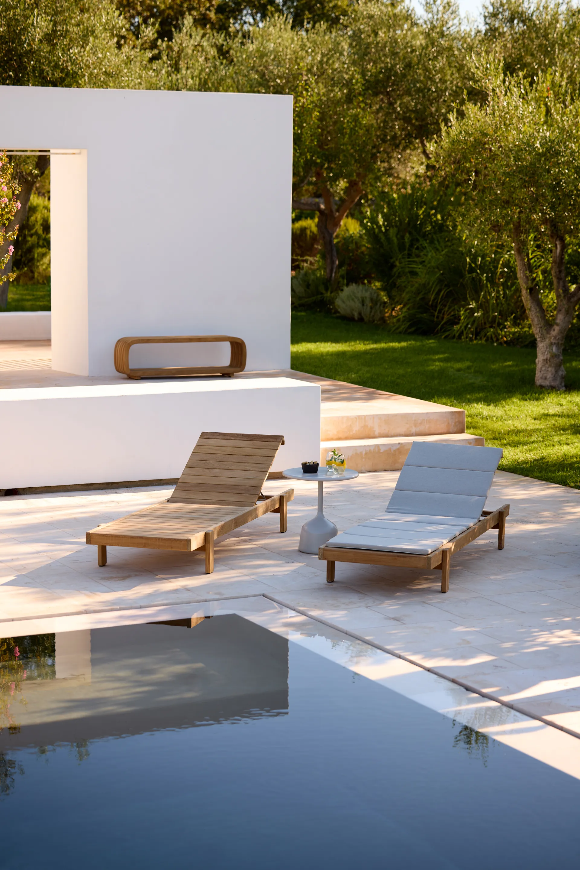 Vista Sonnenliege, Teak Cane-line