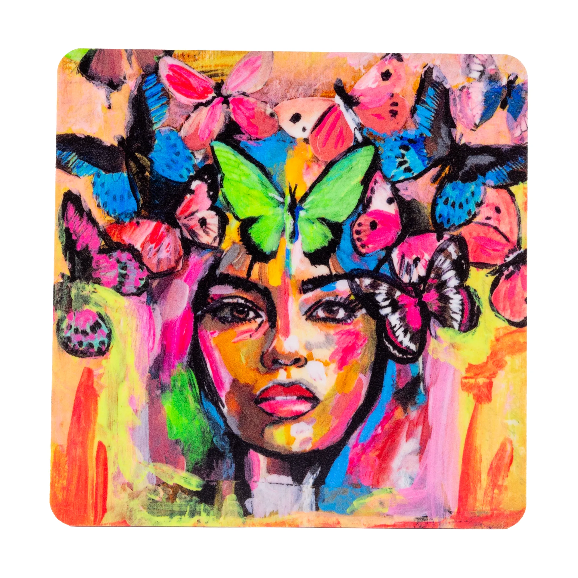 Coming back to life Glasuntersetzer 9x9 cm, Multi Carolina Gynning