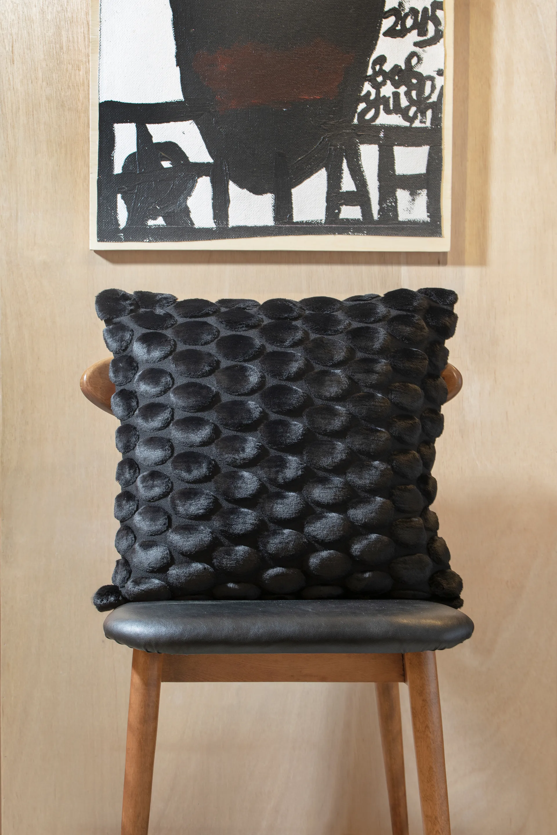 Ceannis Kissenbezug 50x50 cm, Schwarz Ceannis