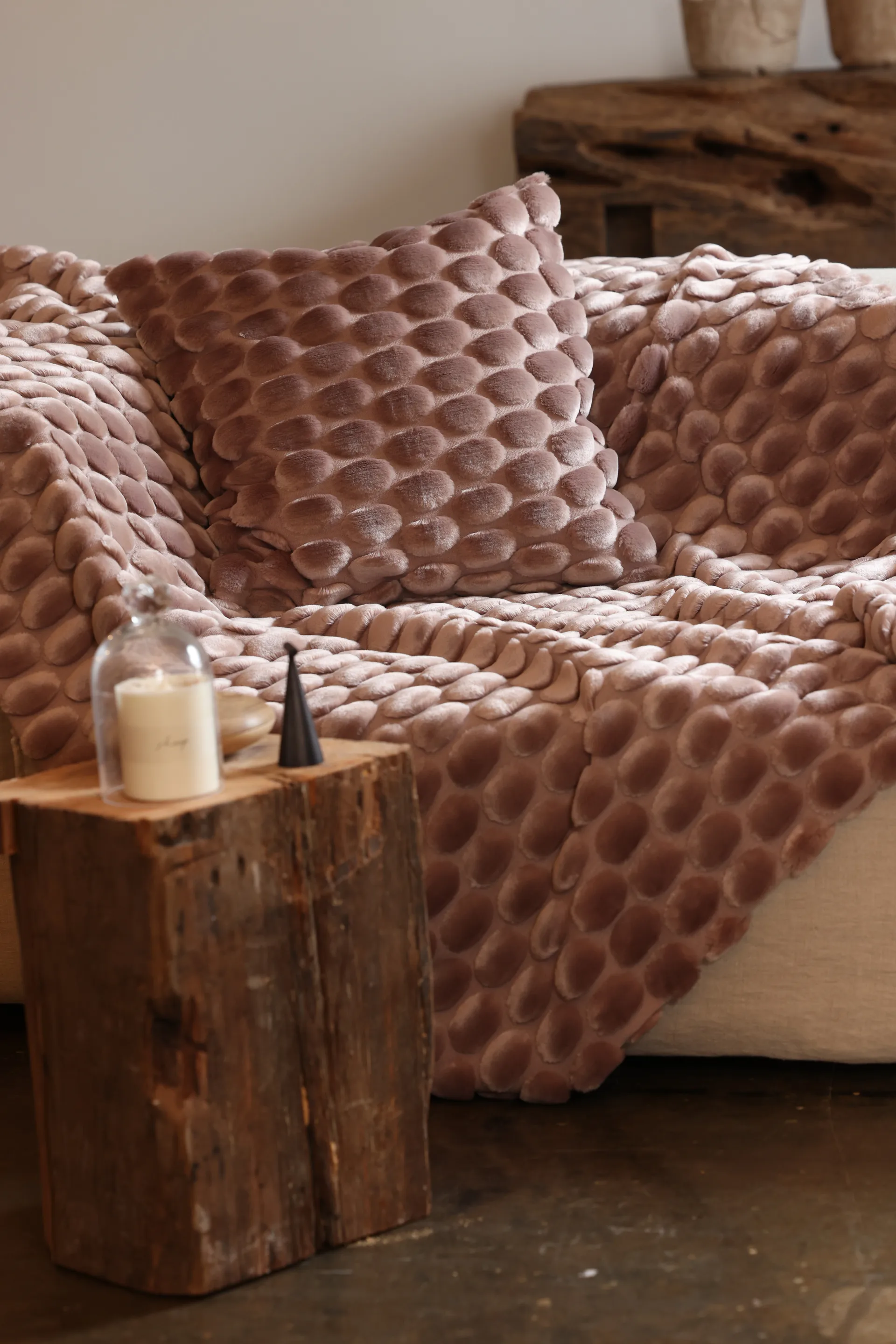 Egg Collection Plaid 130x170 cm, Rosa Ceannis