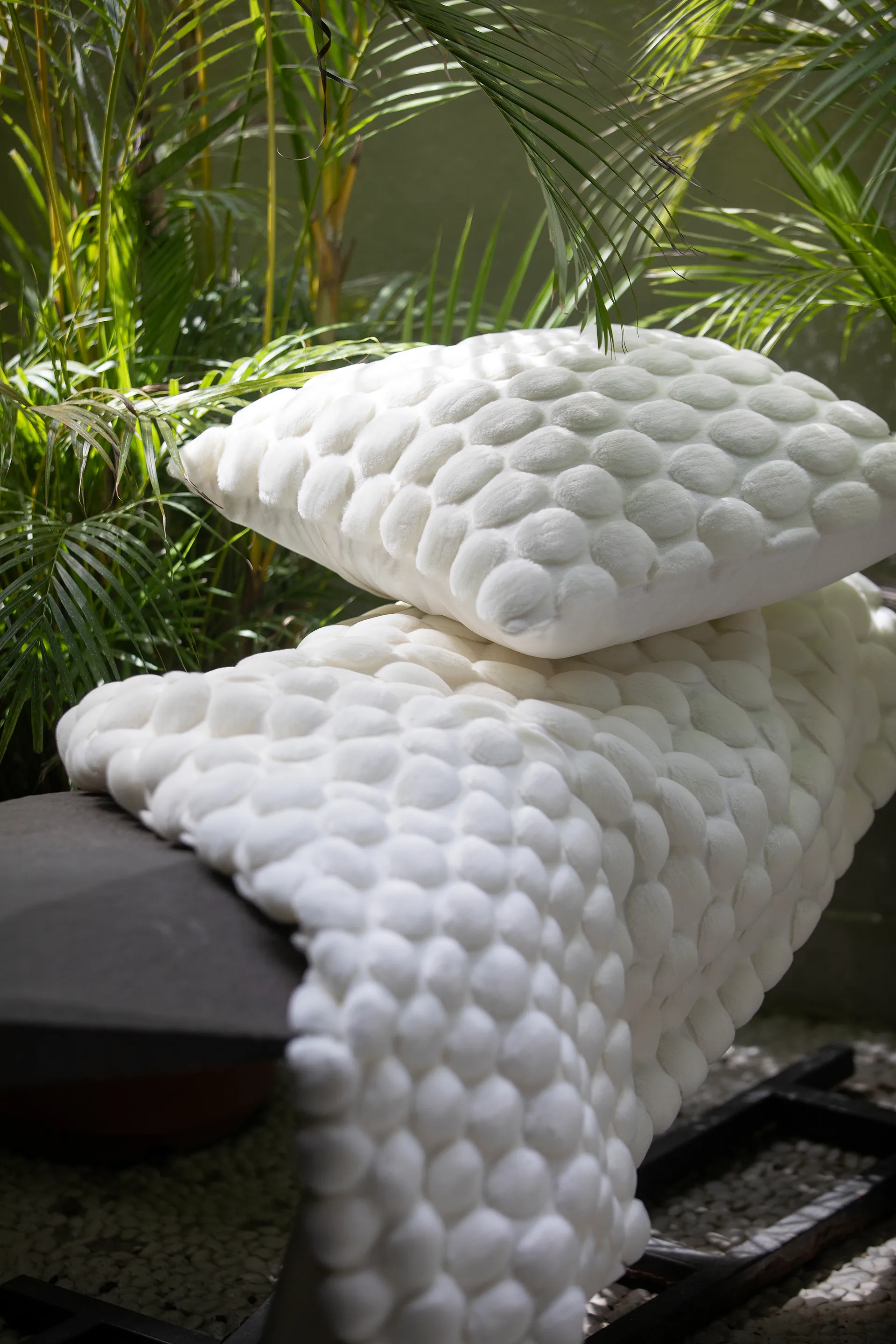 Egg Collection Plaid 170x130 cm, Weiß Ceannis