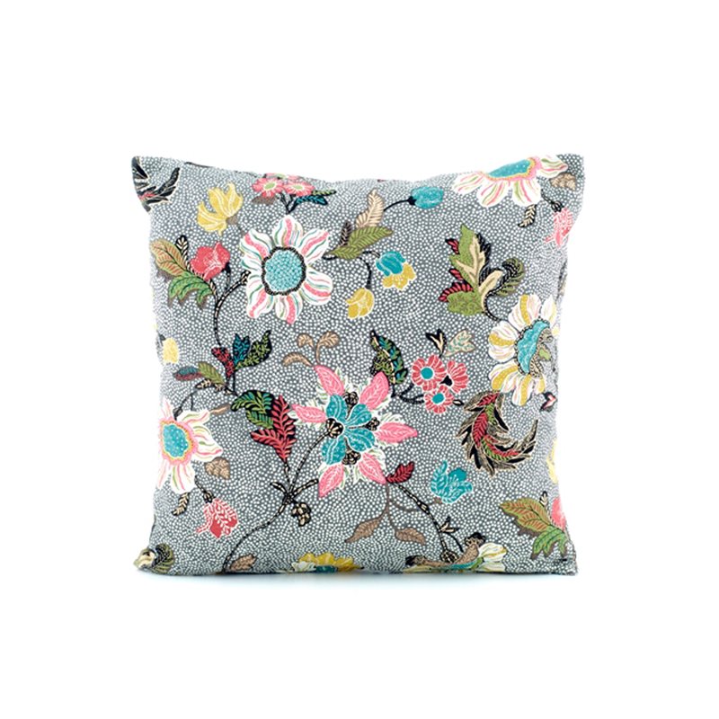 Ceannis Flower Kissenbezug 50x50 cm Grau