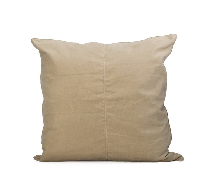 Ceannis Velvet Collection Kissenbezug 50x50 cm Beige