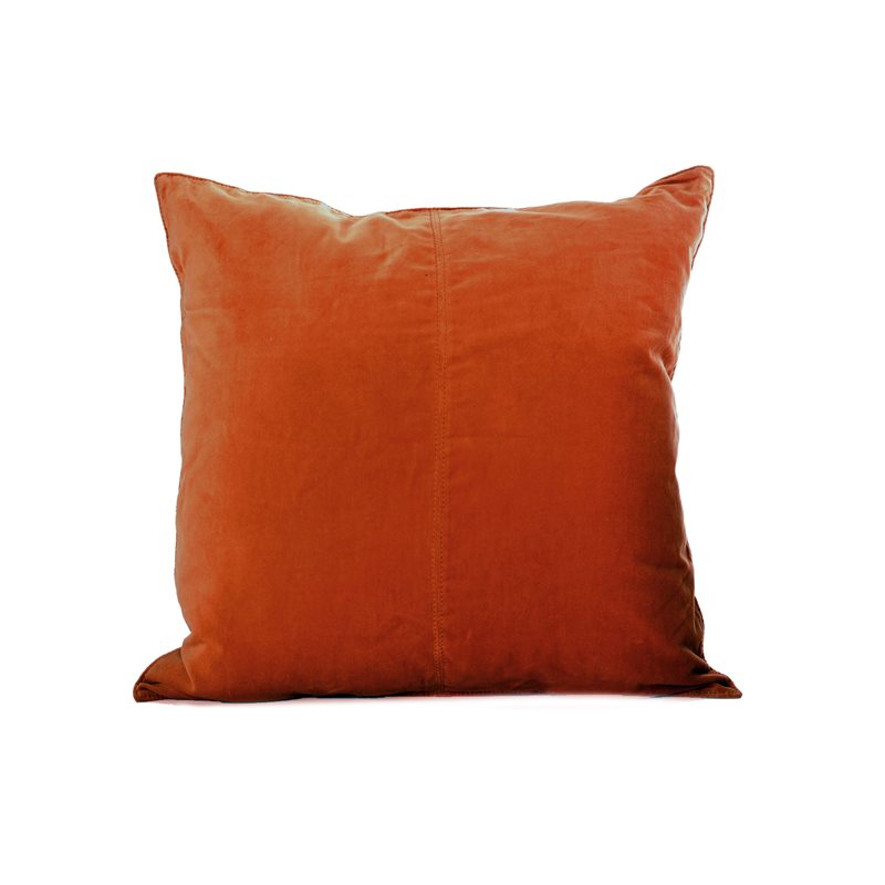 Ceannis Velvet Collection Kissenbezug 50x50 cm Cognac