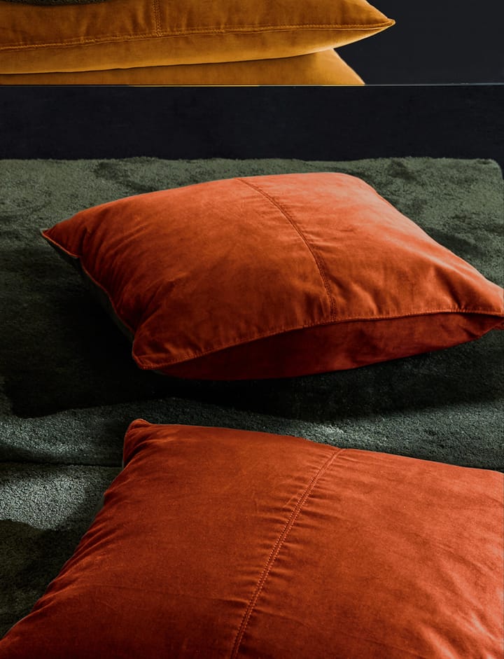 Velvet Collection Kissenbezug 50x50 cm, Cognac Ceannis