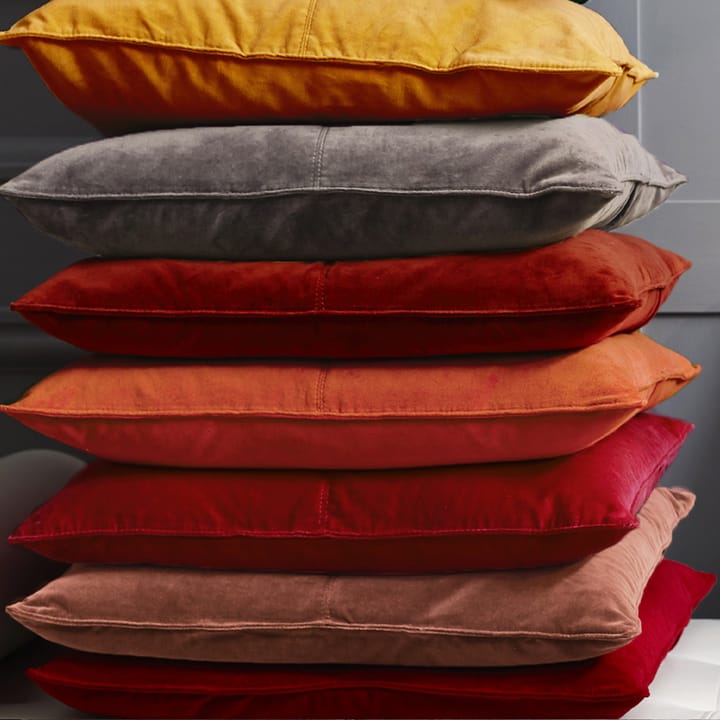 Velvet Collection Kissenbezug 50x50 cm, Cognac Ceannis