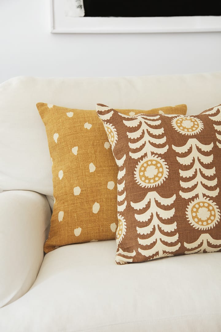 Alok Kissenbezug 50 x 50 cm, Taupe-Spicy Yellow Chhatwal & Jonsson