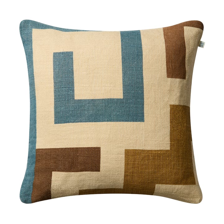 Aman Kissenbezug 50x50 cm - Heaven blue-taupe-khaki - Chhatwal & Jonsson