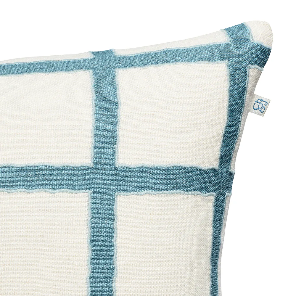 Amar Kissenbezug 50 x 50cm, White-blue-aqua Chhatwal & Jonsson
