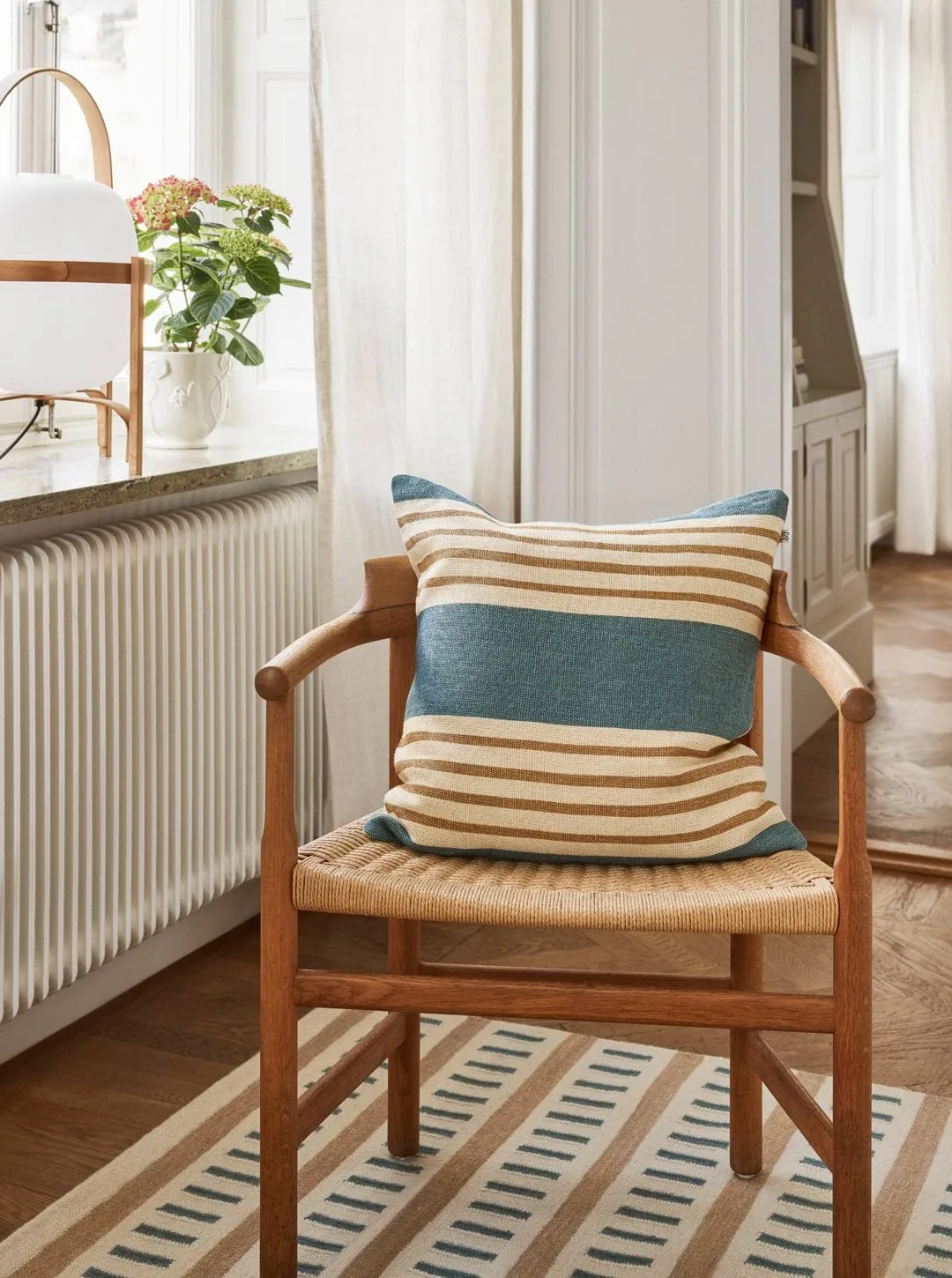 Aria Kissenbezug, Heaven blue-khaki, 50x50 cm Chhatwal & Jonsson