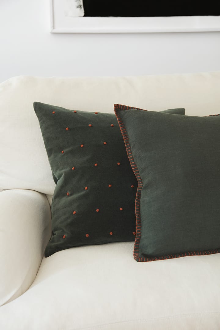 Arun Kissenbezug 50 x 50 cm, Forest Green-Terracotta Chhatwal & Jonsson