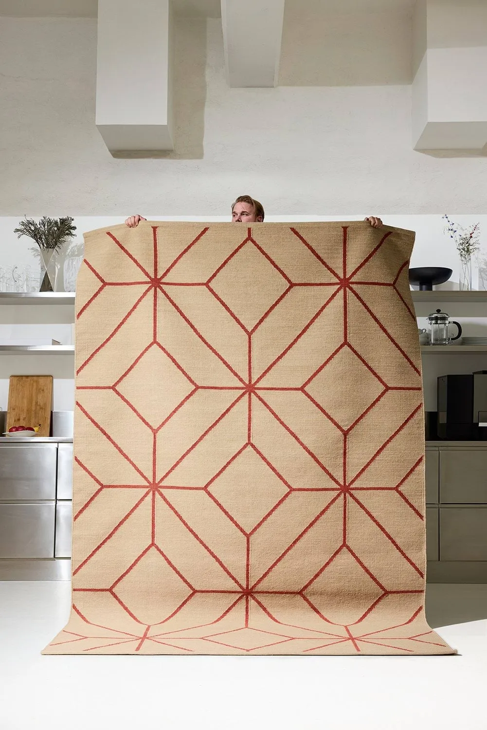 Ayur Teppich, Beige-Rost, 320x230 cm Chhatwal & Jonsson