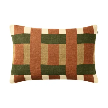 Benaras Kissenbezug - Apricot Orange-Khaki-Cactus Green, 40x60 cm - Chhatwal & Jonsson