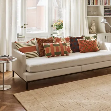 Benaras Kissenbezug - Apricot Orange-Khaki-Cactus Green, 40x60 cm - Chhatwal & Jonsson
