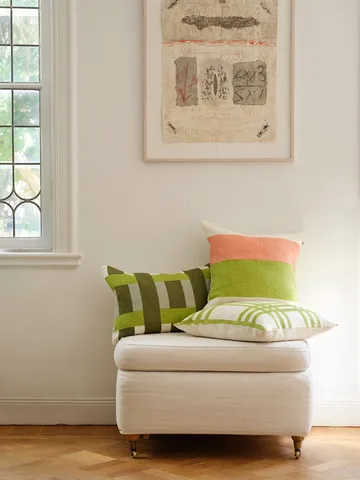 Benaras Kissenbezug - Cactus green-lime-aqua, 40x60 cm - Chhatwal & Jonsson