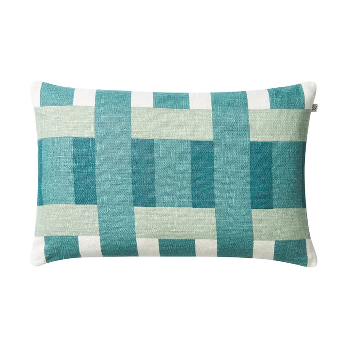 Benaras Kissenbezug - Heaven blue-aqua-palace blue, 40x60 cm - Chhatwal & Jonsson