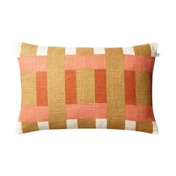 Benaras Kissenbezug - Khaki-rose-apricot orange, 40x60 cm - Chhatwal & Jonsson