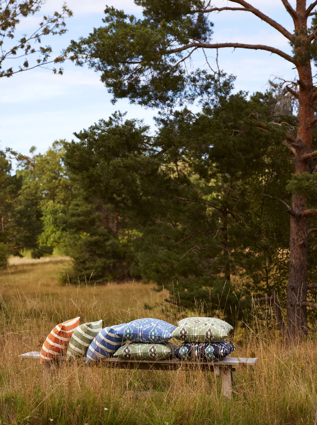 Block Stripe Outdoor-Kissen 40x60 cm, Apricot orange-off white Chhatwal & Jonsson