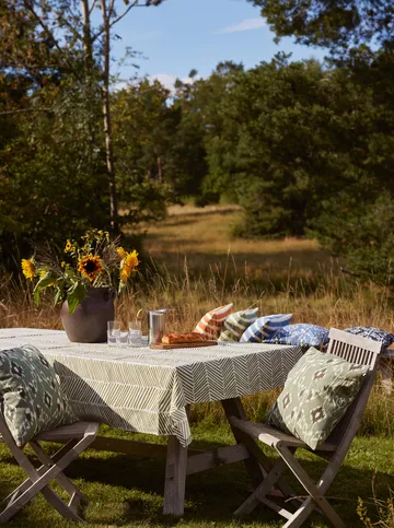 Block Stripe Outdoor-Kissen 40x60 cm - Apricot orange-off white - Chhatwal & Jonsson