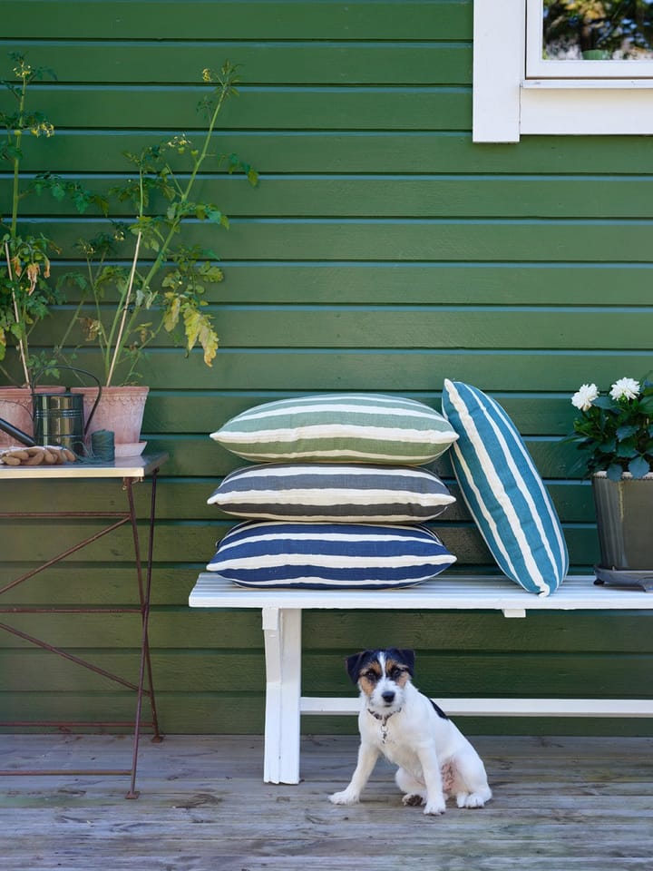 Block Stripe Outdoor-Kissen 40x60 cm, Blue-off white Chhatwal & Jonsson