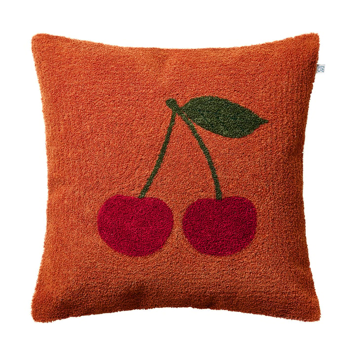 Cherry Kissenbezug 50x50 cm - Apricot orange-red-green - Chhatwal & Jonsson