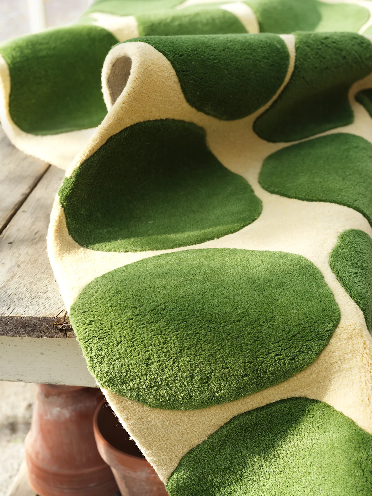 Dots Teppich, Khaki-cactus green 230 x 320cm Chhatwal & Jonsson