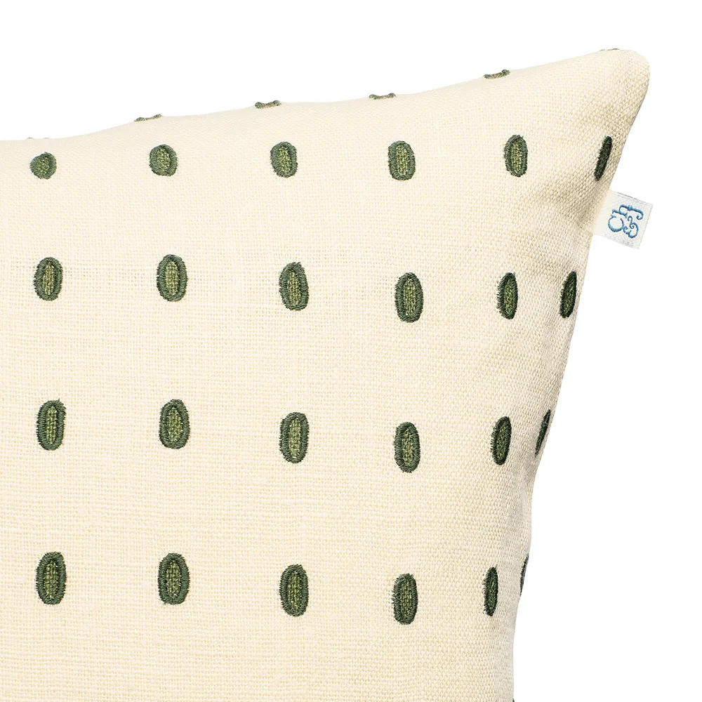 Drop Kissenbezug 40 x 60cm, Beige-green-green Chhatwal & Jonsson