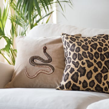 Embroidered Cobra Kissenbezug 50 x 50cm - Beige - Chhatwal & Jonsson