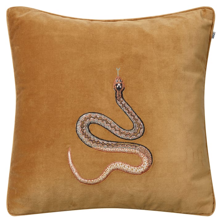 Embroidered Cobra Kissenbezug 50 x 50cm - Masala yellow - Chhatwal & Jonsson