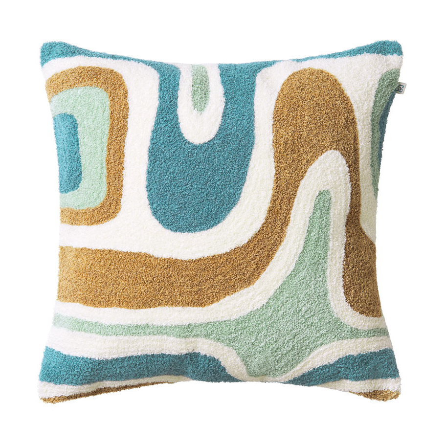 Chhatwal & Jonsson Godavari Kissenbezug 50x50 cm Heaven blue-aqua-sand-offwhite