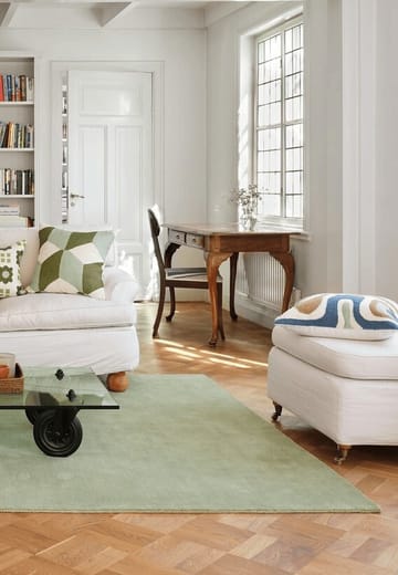 Godavari Kissenbezug 50x50 cm - Heaven blue-aqua-sand-offwhite - Chhatwal & Jonsson