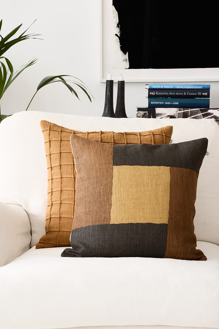 Halo Kissenbezug 50 x 50cm - Dark Brown-Taupe-Khaki - Chhatwal & Jonsson