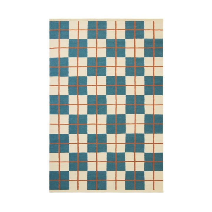 Haveli Teppich 180x270 cm - Heaven blue-light khaki-rust - Chhatwal & Jonsson