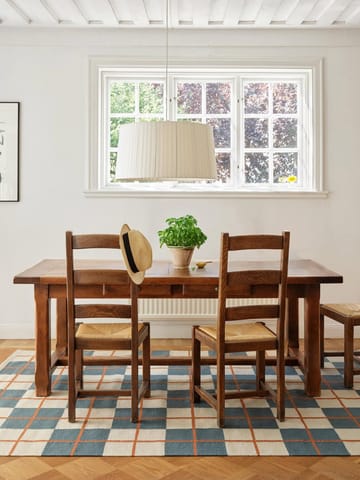 Haveli Teppich 180x270 cm - Heaven blue-light khaki-rust - Chhatwal & Jonsson