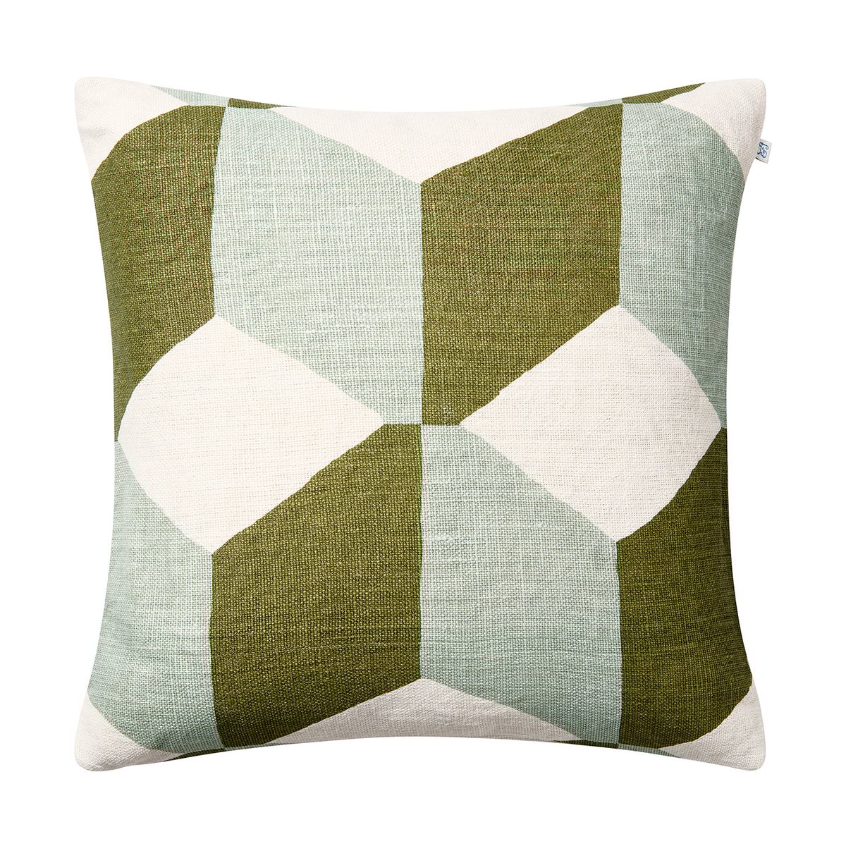 Chhatwal & Jonsson Hawa Kissenbezug 50 x 50cm Aqua/Cactus Green