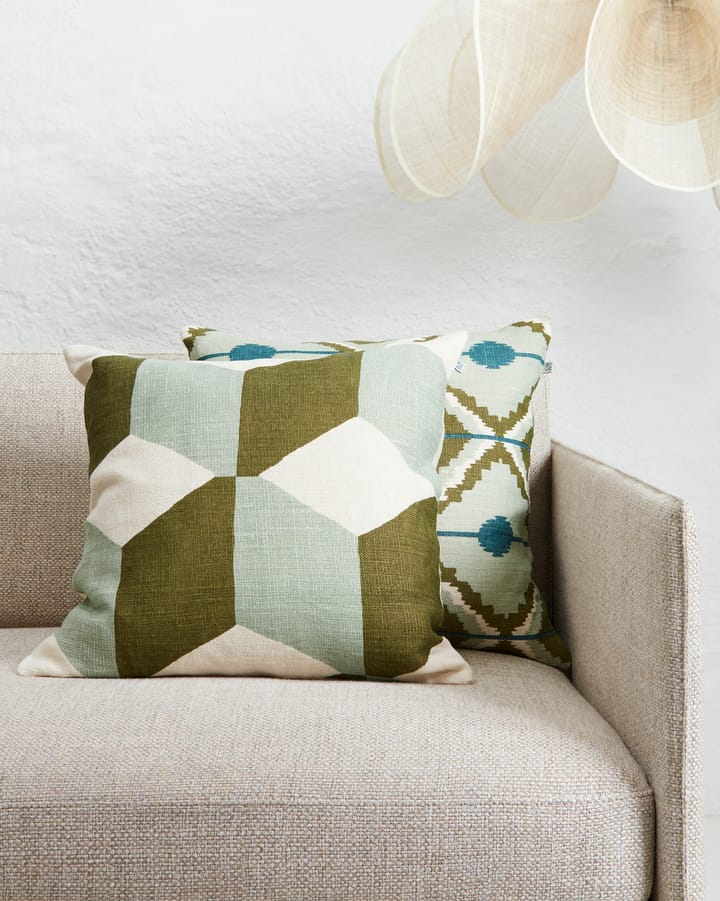 Hawa Kissenbezug 50 x 50cm, Aqua/Cactus Green Chhatwal & Jonsson