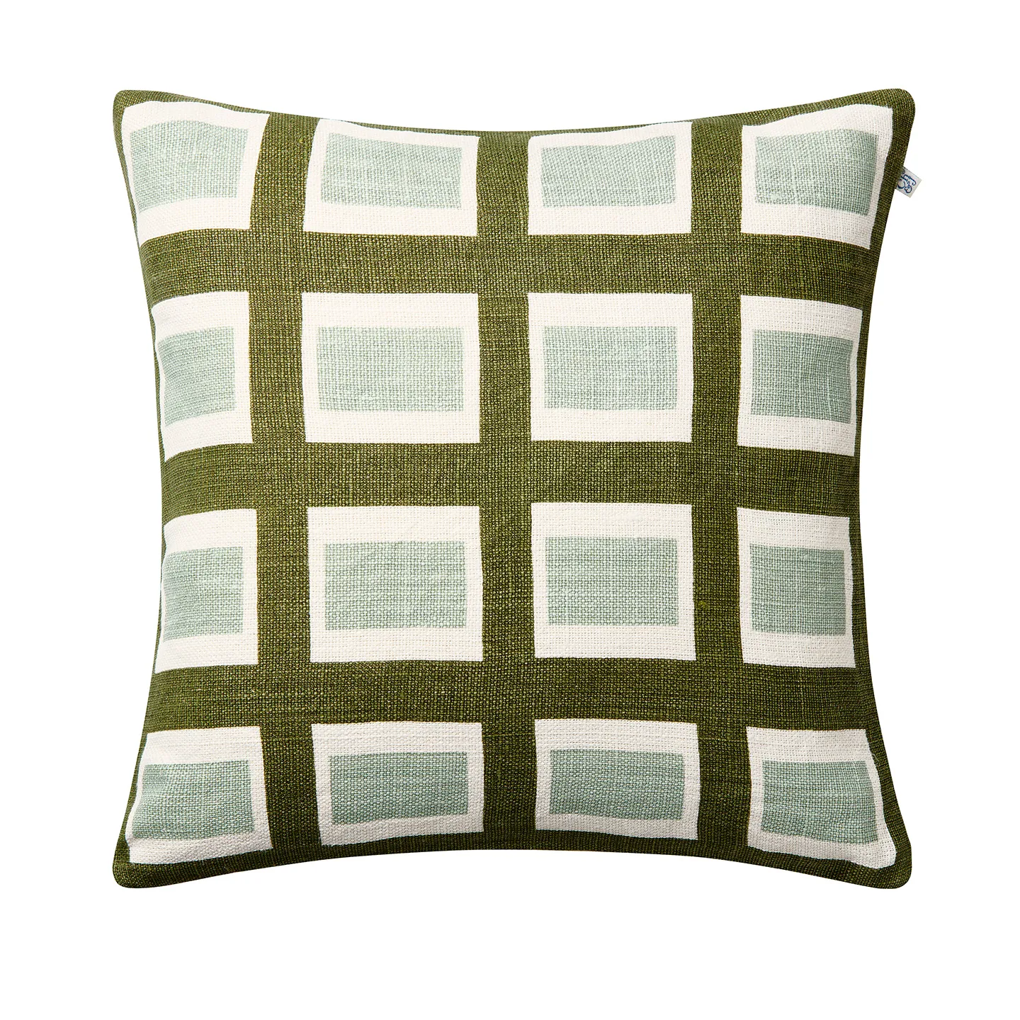 Hira Kissenbezug 50x50 cm, Cactus Green/Aqua Chhatwal & Jonsson