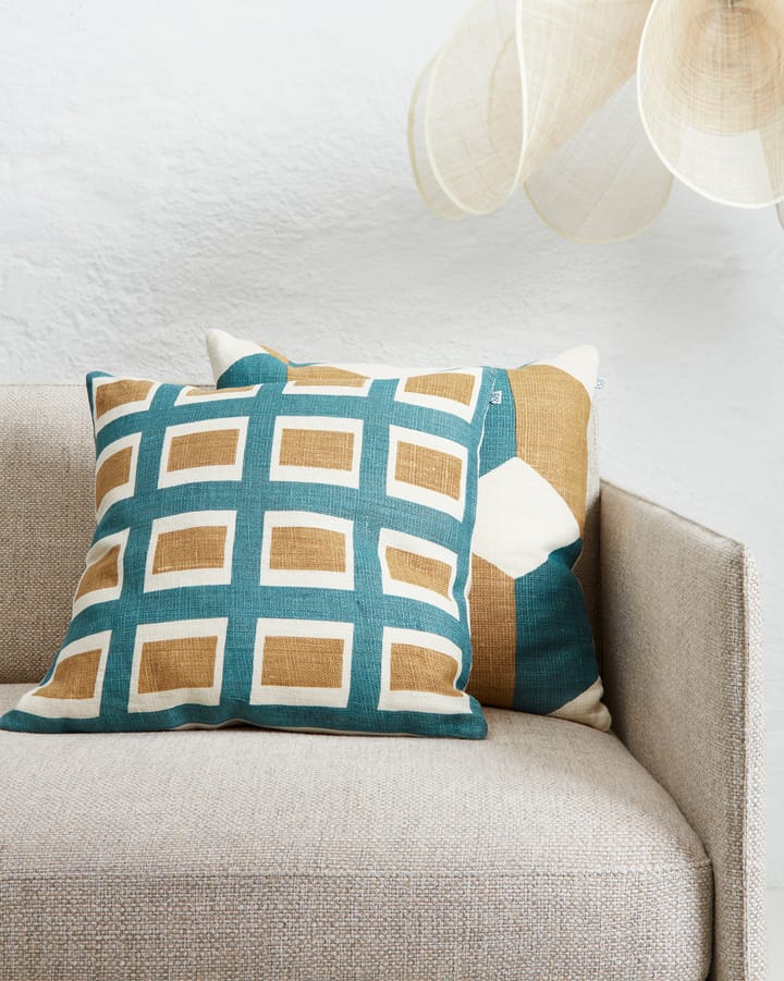 Hira Kissenbezug 50x50 cm, Heaven Blue/Khaki Chhatwal & Jonsson