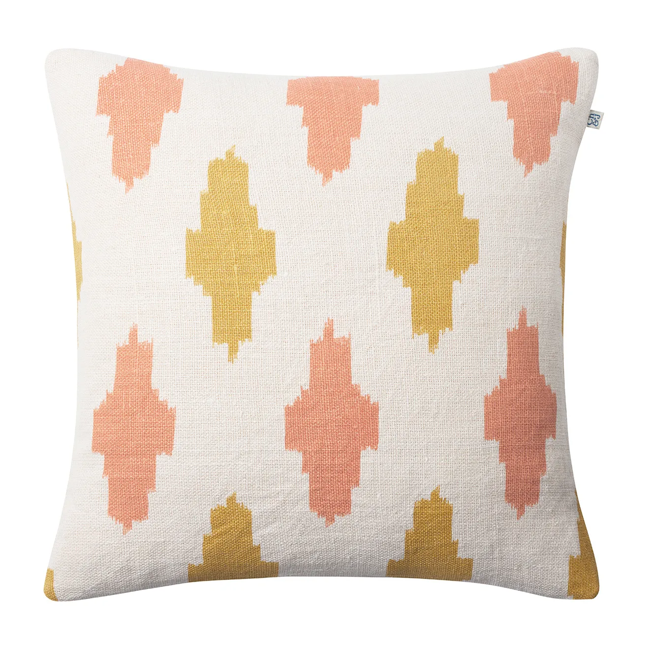 Ikat Agra Kissenbezug 50 x 50cm, Rose-spicy yellow Chhatwal & Jonsson