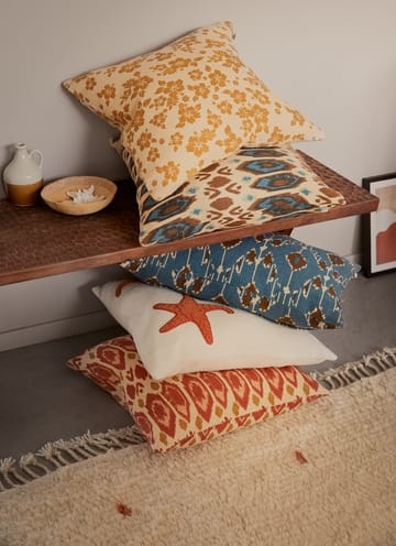 Ikat Bombay Kissenbezug 50 x 50cm - Apricot orange-rose-yellow - Chhatwal & Jonsson