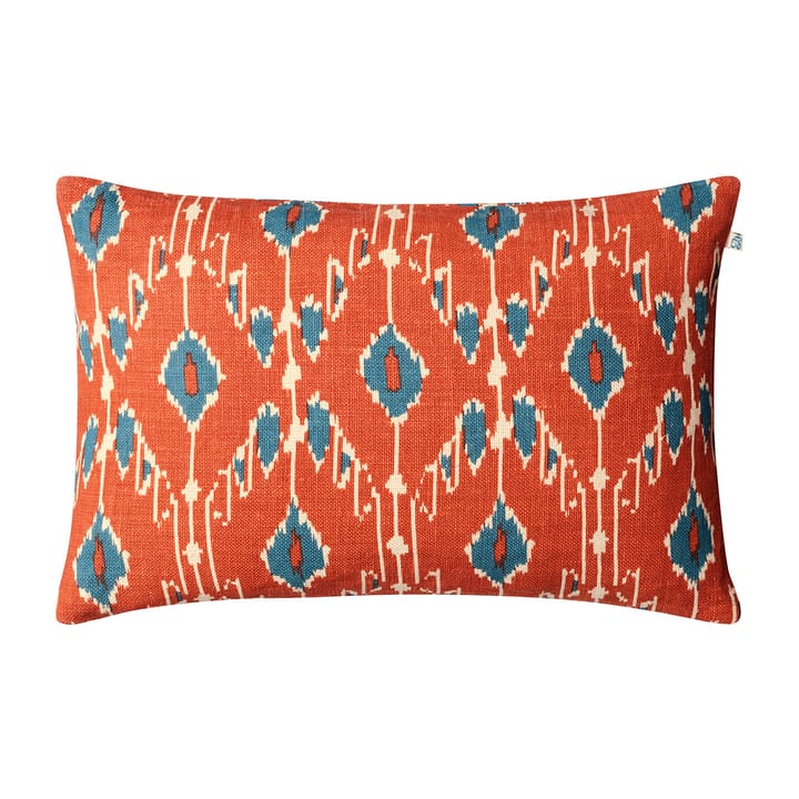 Ikat Goa Kissenbezug 60 x 40cm - Apricot orange-heaven blue - Chhatwal & Jonsson