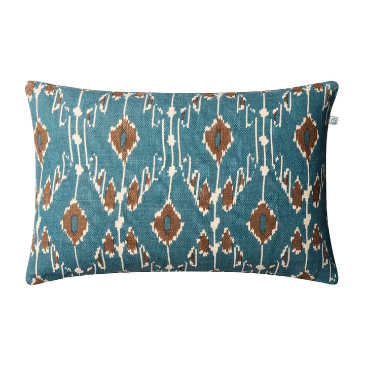 Ikat Goa Kissenbezug 60 x 40cm - Heaven blue-taupe - Chhatwal & Jonsson