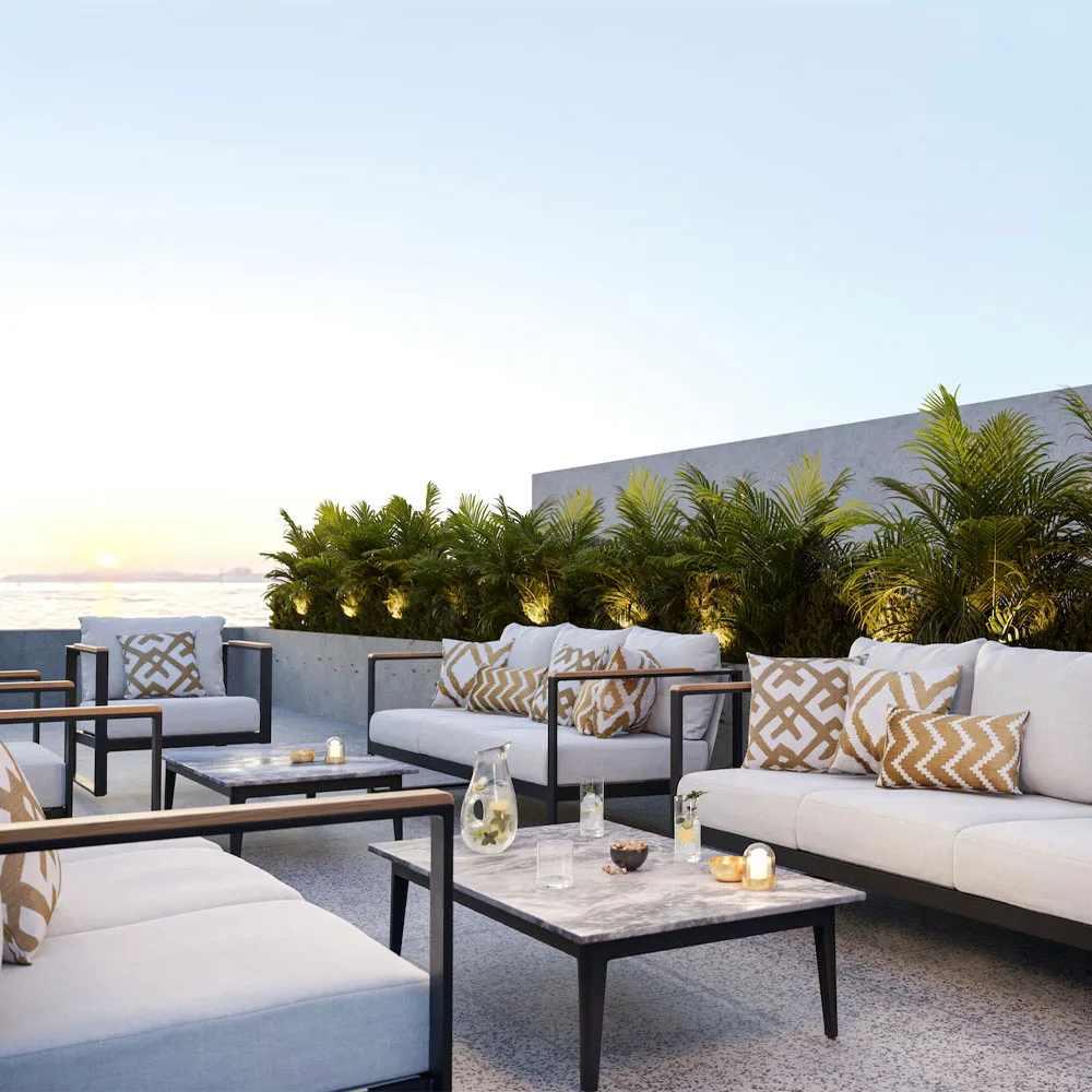 Ikat Sema Kissen, Beige/offwhite, 40cm Chhatwal & Jonsson